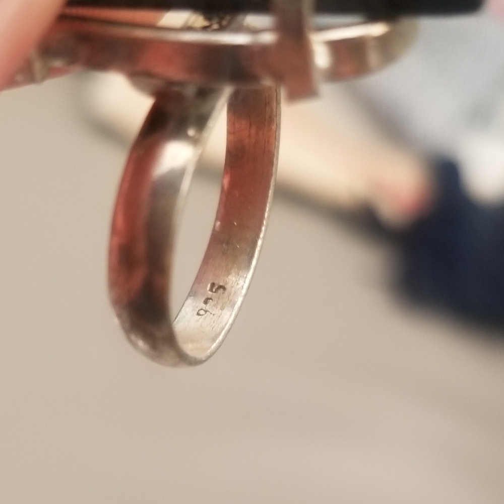 Raw Abalone Sterling Ring - Picture 12 of 12